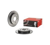 2x Brake Discs Pair Solid fits HONDA JAZZ Mk4 1.3 Rear 2015 on 239mm Set Brembo