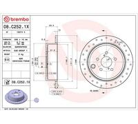 BREMBO 08.C252.1X Brake disc