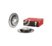 Pair of Brembo 08.D575.11 Brake Disc Rear Solid (x2)