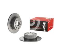 2x Brake disc solid 08.D616.11 BREMBO for SKODA OCTAVIA III OCTAVIA III Combi