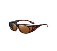 (08) Fit Over Wrap Around Polarized Sunglasses For Men Women Square Fashion Glasses