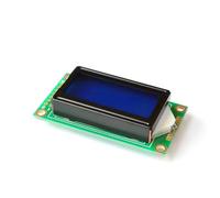 0802A LCD Display Screen Module 8x2 Characters Clear Readability Low Power Consumption Design Blue/Green LCD Screen Module