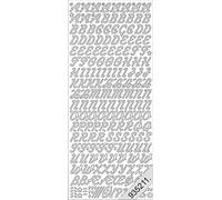 0826 Starform Peel Off Sticker - alphabet in white