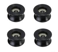 0840UU U-Type Groove Round Bottom Track Pulley Bearing - Sliding Roller Guide Wheel, 8 x 40 x 20.7 mm, Stainless Steel, for Industrial Automation & Linear Motion Systems