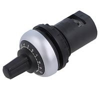087.02.2 Potentiometer 22mm Ø22mm IP66 Potentiometer: 1-rotation 10kΩ FINDER