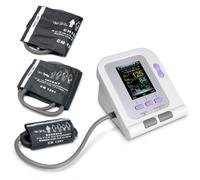 08A-Vet Digital Veterinary Blood Pressure Monitor with 3 Cuffs | Automatic oscillometric measurement, colour LCD, 100-record memory and high or low pressure alerts for animal care.