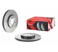 Brembo Brake Disc Rotors 09.7629.1X - Front, 2 pcs - Fits Opel Astra H, Zafira, Combo