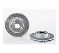 09.A353.11 Brake Disc x2 Front Perforated/Vented Fits Mercedes S-Class By Brembo