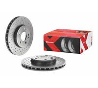 2x Brake disc perforated/vented 09.B344.4X BREMBO for MERCEDES-BENZ CLA Coupe