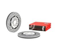 Brembo Brake Disc Front 09.C505.33 - Drilled Vented Dual-Cast - Fits Alfa Romeo Stelvio 2.9 Q4
