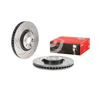Brembo Prime Line UV Coated Vented Brake Disc - Drilled 09.D982.21 Fits Mercedes