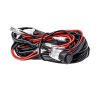 094D Motorcycle Fog Lights Wire Harness Headlight Spotlights Wire Cable Compatible for ATV Car LED Work Light(Four lights)