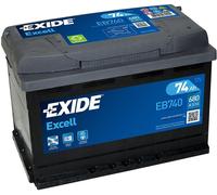 096 Car Battery Exide EB740 12V 74Ah 680CCA - Varta E11 Equivalent