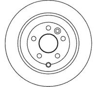 Rear Brake Disc Land Rover:FREELANDER 2 LR001018 LR001018