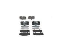 0986 494 398 Front Brake Pad Set 4x Pads Integrated Wear Indicator Braking Bosch