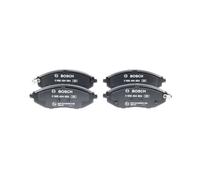 BOSCH Brake pad set 0 986 494 684 Low-Metallic with acoustic wear warning with anti-squeak plate CHEVROLET: Spark