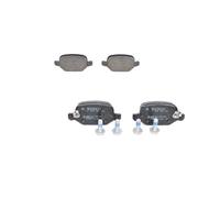 0986 494 934 Rear Brake Pad Set 4x Pads Acoustic Wear Indicator Braking By Bosch