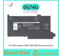 0G74G Laptop Battery for DELL Latitude 5300 5310 7300 7400 Series Notebook OG74G 02PFPW 11.4V 42Wh