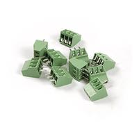 0pcs 2.54mm Pitch PCB Mount Screw Terminal Block Connector (3 Pole 2.54mm)