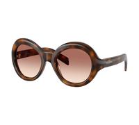 Prada PR D08SU 20D70X Woman Sunglasses Acetate Turtle Brown Round Normal Nuanced