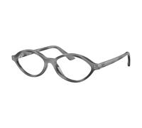 Ray-Ban Eyeglasses Unisex Romy Optics Bio-based - Dark Grey Havana Frame Clear Lenses Polarized 52-16