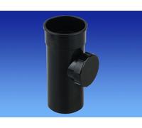 0T274B BLACK Osma Rainwater Downpipe Access Pipe - with Door 68mm