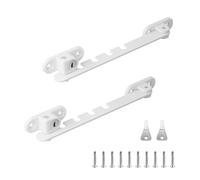 0XBIT 2 Piece White Adjustable Window Locks, Window Tilt Regulator with Lock, Windows Restrictor, Suitable for Adjusting The Angle of Windows Opening