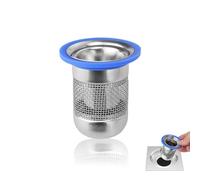 0XBIT Drain Strainer, Stainless Steel Odor-Proof Floor Drain, Suitable for Bathroom and Kitchen Drain Pipes with a Diameter of 39-50 mm, Floor Drain Core, Floor Drain Filter, Reduce Hair Clogging