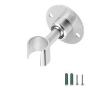 0XBIT Shower Pole Holder, Stainless Steel Showerhead Holder Bracket, Double-Hole Shower Bracket with Screws, Wall-Mounted Adjustable Shower Head Holder, Suitable for Bathroom Shower Heads
