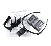 1.0/1.5/2.0/2.5/3.5X Headband Magnifier with LED Light Handsfree for Head Mount Glass Headset Loupe Too Head Mounted Glasses