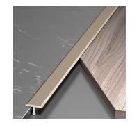 1.0/1.5 M Aluminum Floor Transition Strip, T Molding Door Thresholds Edge Trim for Wood Floors and Tiles, Wall Seam Decor Trims(Bronze,Length 100 cm)
