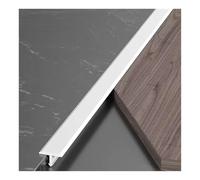 1.0/1.5 M Aluminum Floor Transition Strip, T Molding Door Thresholds Edge Trim for Wood Floors and Tiles, Wall Seam Decor Trims(White,Length 150 cm)