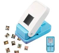 1 * 0.8in/2cm Stamp Puncher, 2026 New Rectangular Lever Postage Stamp Punch, Portable Stamps Shaped Hole Cutter for Journaling, Scrap, Crafting Paper, DIY Card Making (1pcs)