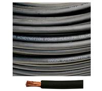 1/0 Gauge 1/0 AWG 20 Feet Black Welding Battery Pure Copper Flexible Cable Wire - Car, Inverter, RV, Solar