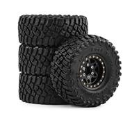 1.0 Inch Brass Wheel Rims & Tires Set For Traxxas For TRX4M 1/18 RC Crawler