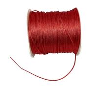 1.0 mm Polyester Cord Beading Thread for DIY, Multi Colors Options Macrame Friendship Necklace, Bracelet Jewelry Making String, Craft Making Accessories (Purple, 1.0 mm)(Red)
