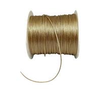 1.0 mm Polyester Cord Beading Thread for DIY, Multi Colors Options Macrame Friendship Necklace, Bracelet Jewelry Making String, Craft Making Accessories (Purple, 1.0 mm)(Milky Brown)