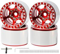 1.0” RC Beadlock Wheel CNC Aluminum Alloy Wheel Rims for 1/18 TRX4M, 4PCS