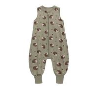 1.0 TOG Baby Sleeping Bag with Legs 100% Cotton Wearable Blankets Sleeveless Baby Sleep Sack Toddler Infant Unisex Baby Sleeping Bag for Boys and Girls 6-12 Months - Green Hedgehog