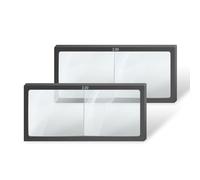 1.00 to 3.00 Diopter Welding Helmet Glass Magnifying Magnifier Cheater Lenses, 2x4-1/4inchs - 2.00 Diopter - Pack of 2