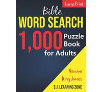 1,000 : Bible Word Search Puzzle Book for Adults: King James Version (Large Print)