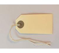 1,000 Buff manilla STRUNG TAGs/ TICKETS/HEAVY DUTY 108x54mm