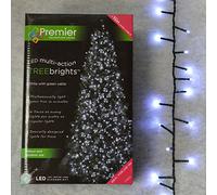 1,000 LED (25 meters of Lit Length) Premier TreeBrights Cluster Christmas-Tree Lights in Cool White