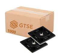 1,000 Pack of Black Cable Tie Bases - 40mm x 40mm - Premium Adhesive Fixing Mounts by Gocableties