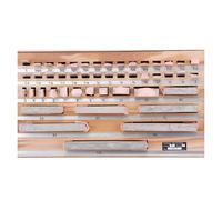 1.005-100mm Block Gauge 47Pcs/Set 1 Grade 0 Grade Inspection Block Gauge Measurement Caliper Tool Block(0 grade)