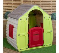 1.09m Green & White Plastic Magical Forest Wendy Playhouse