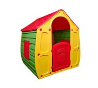 Samuel Alexander 1.09m Yellow & Red Kids Indoor Outdoor Plastic Wendy House Magical Playhouse