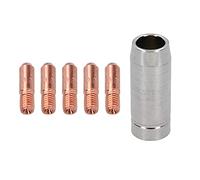 1.0mm Mini Contact Tips 5pk & Shroud Hobby Welding Torch Welder MIG Gas