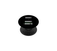 1+1=10 Binary Math Joke Programmer Humor PopSockets Adhesive PopGrip