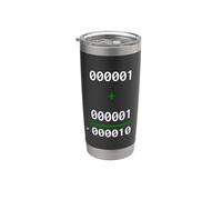 1+1=10 Binary Math Joke Programmer Humor Stainless Steel Insulated Tumbler
